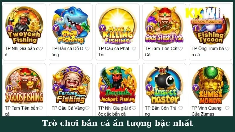Trò chơi bắn cá ấn tượng bậc nhất.